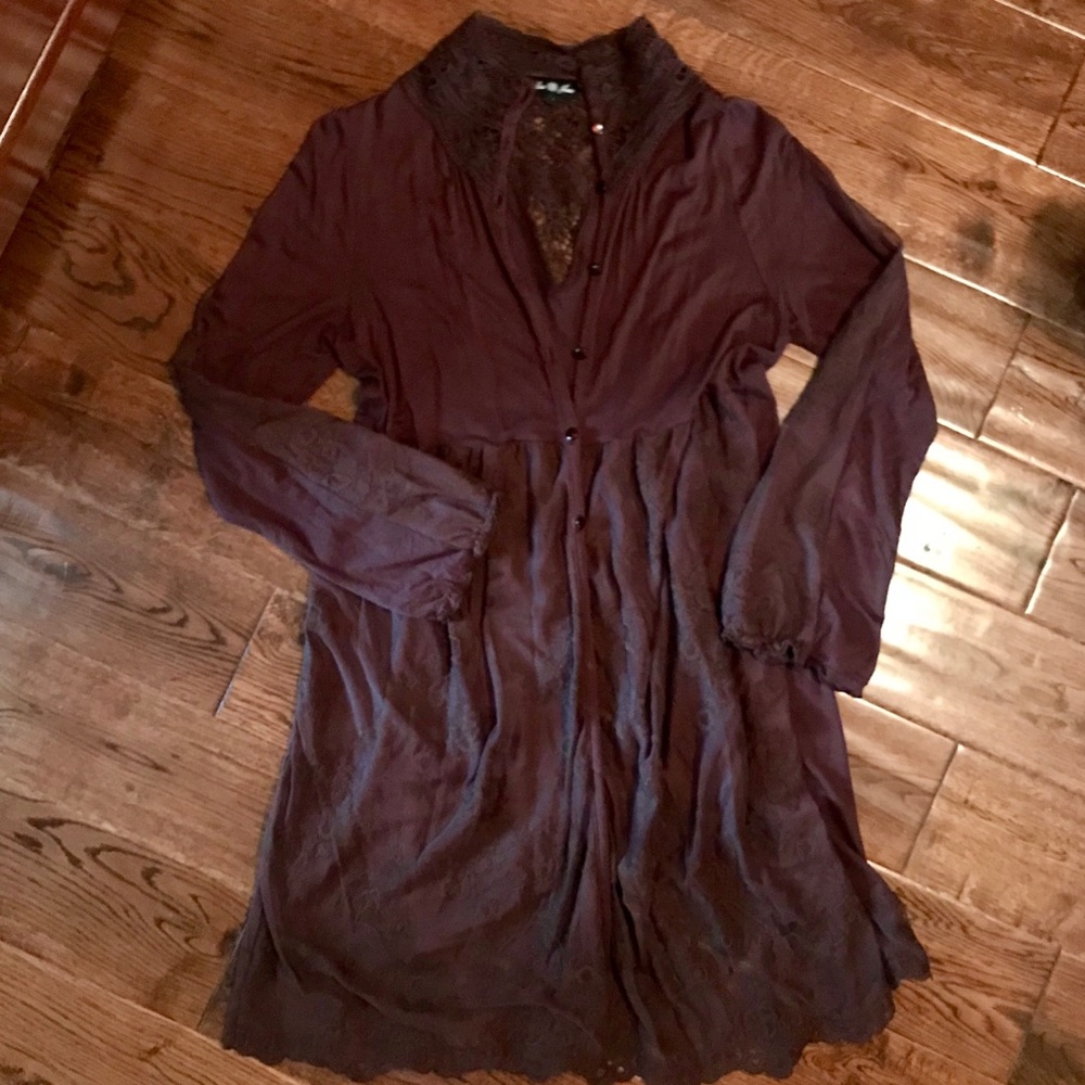 Miss June Long Lace Cardigan